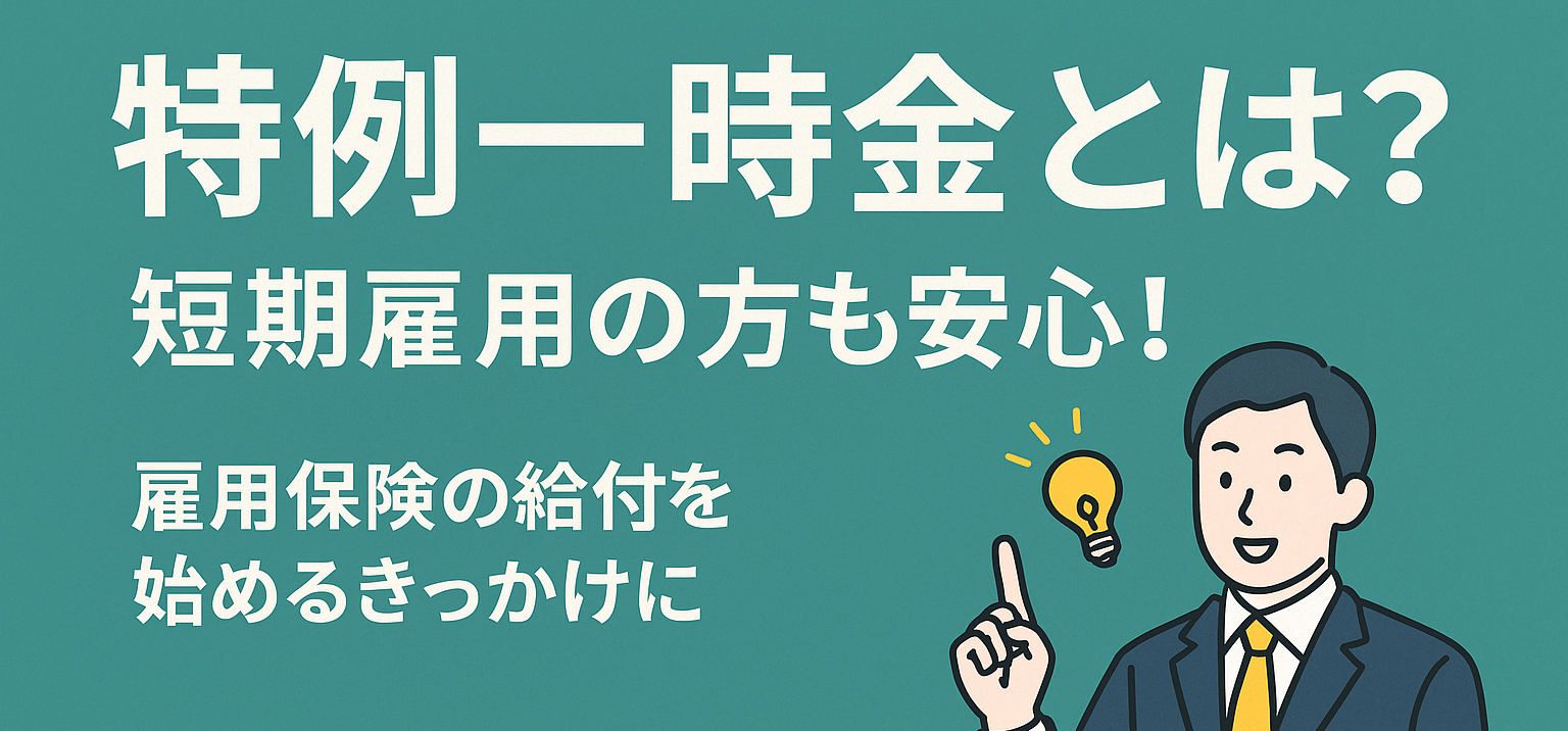 特例 一時 金 と は