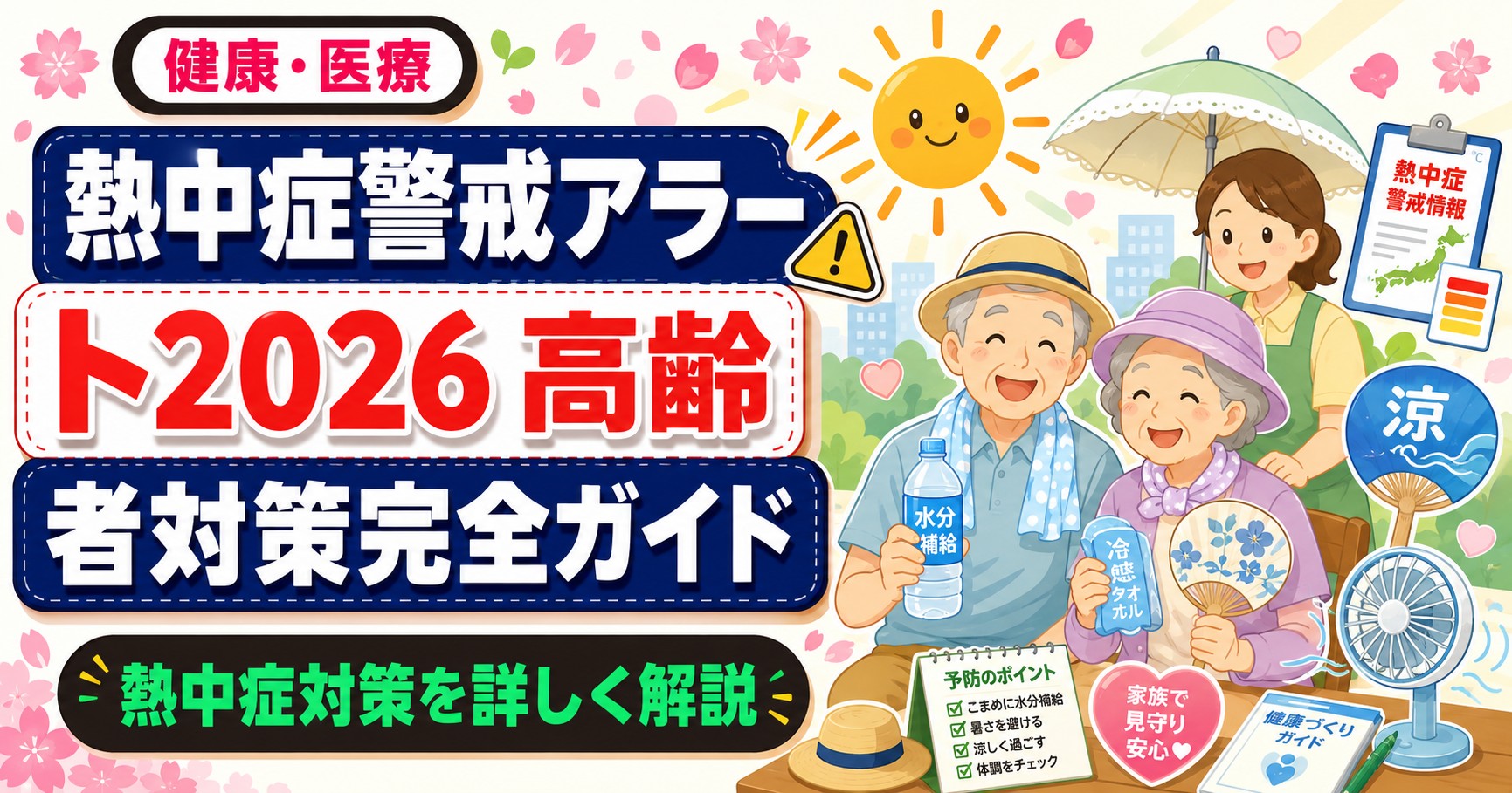 熱中症警戒アラート2026 高齢者対策完全ガイド