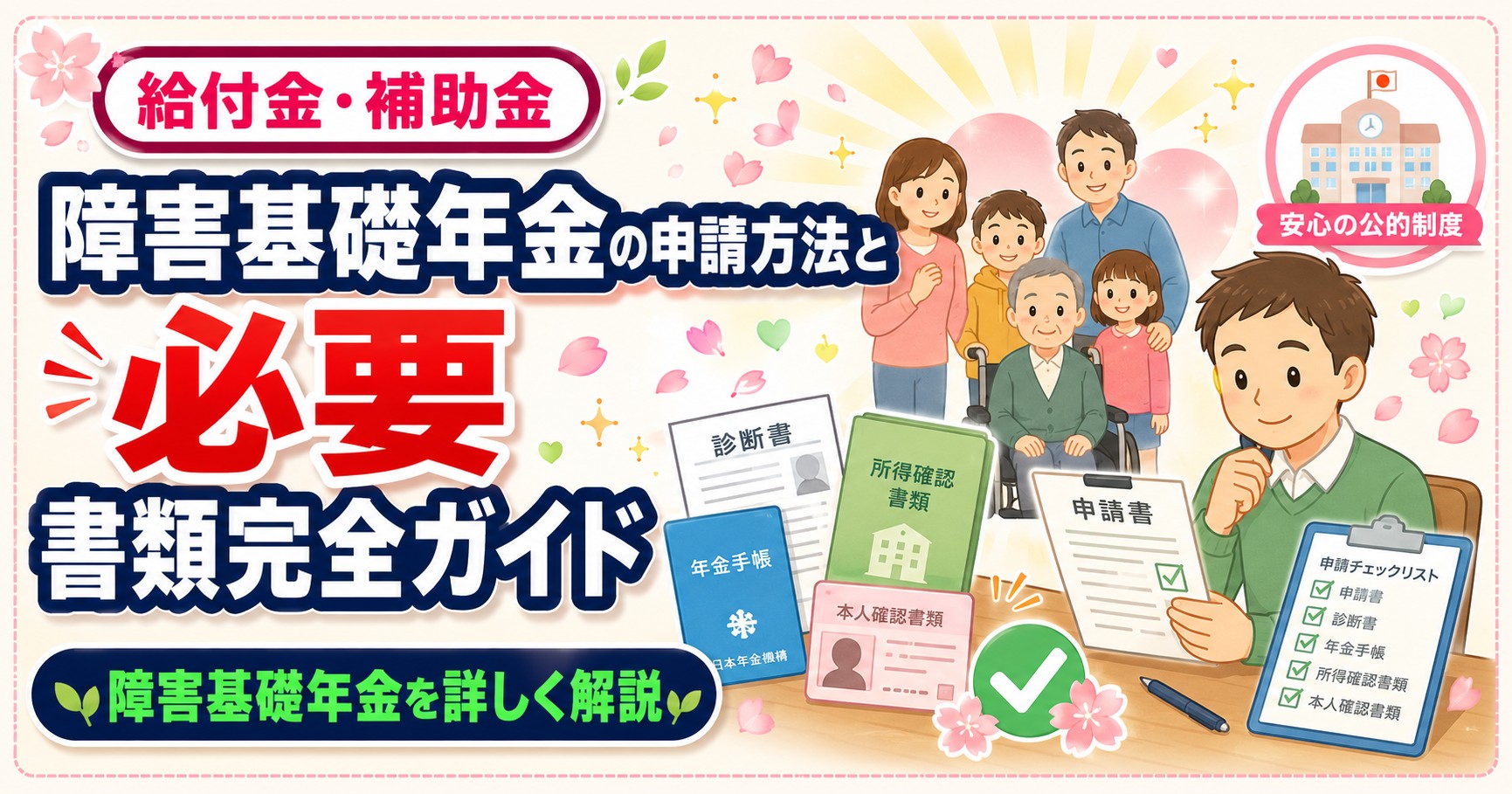 障害基礎年金の申請方法と必要書類完全ガイド
